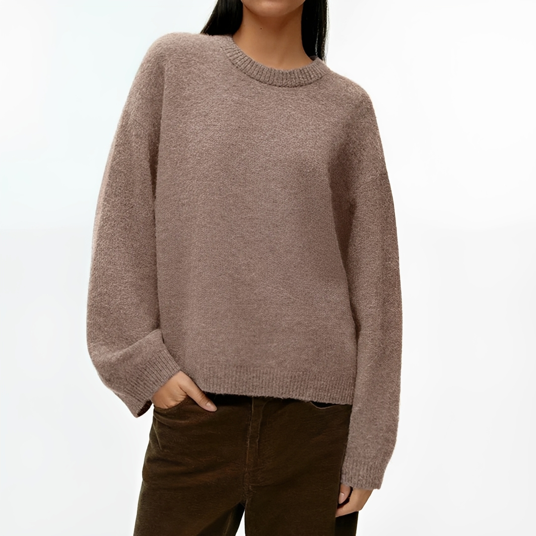 Clariza - Pull col rond confortable et chaleureux
