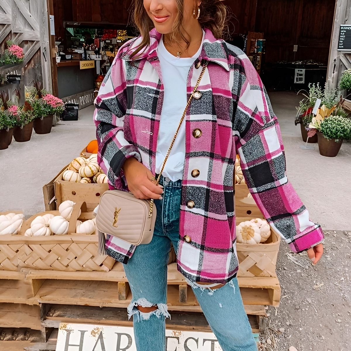 Anna - Chemise oversize élégante et chaude
