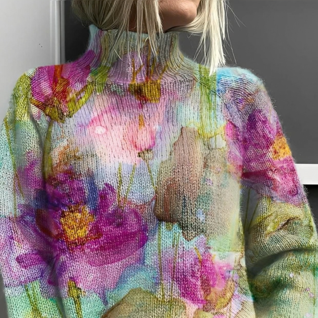 Amy - Pull à col roulé élégant et chic