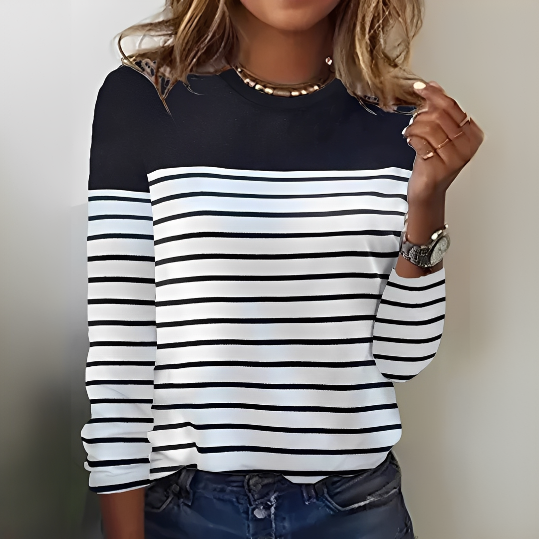 Eunice - Pull rayé, chaleureux et confortable
