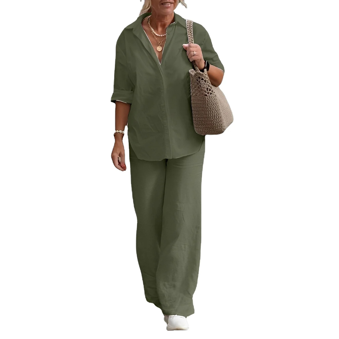 Earlyne - Ensemble de pantalon confortable