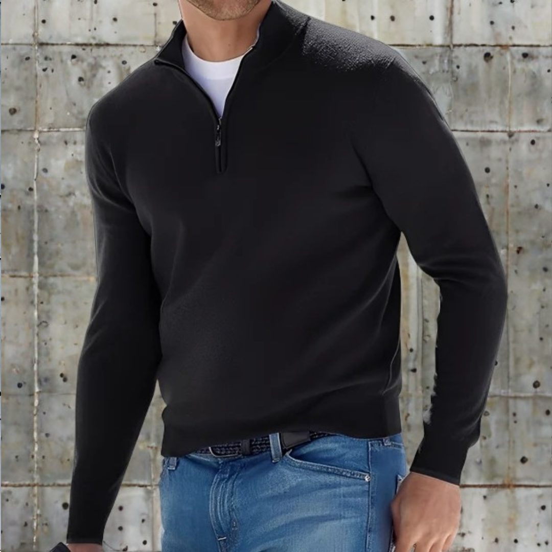 Tyries - Pull zippé confortable et chaud
