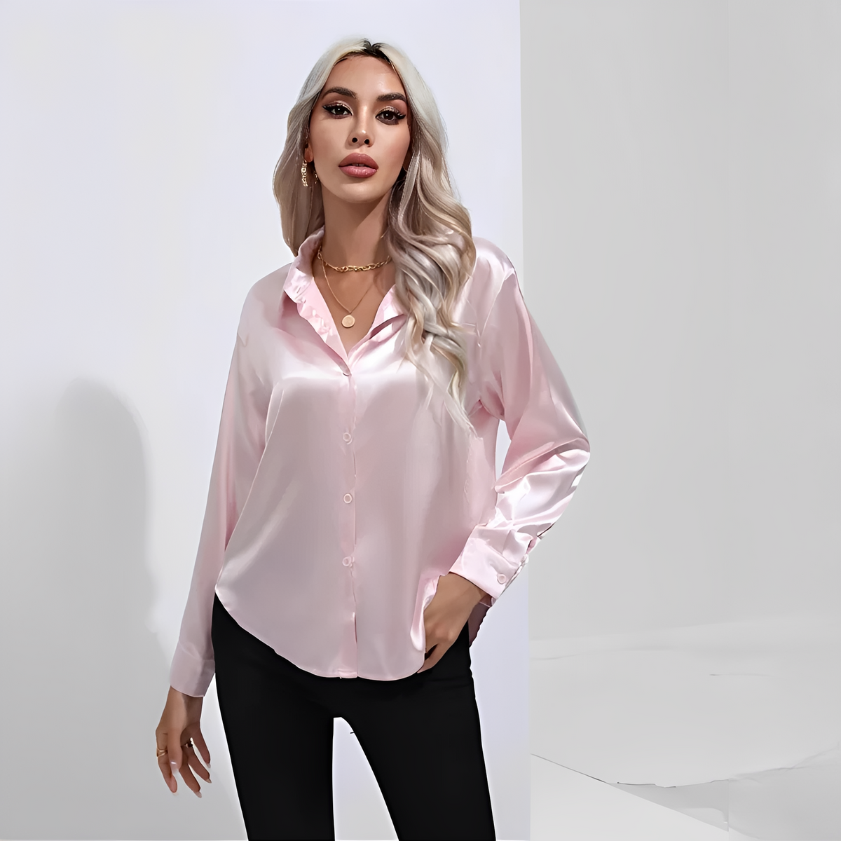 Liliane - Blouse élégante à manches longues