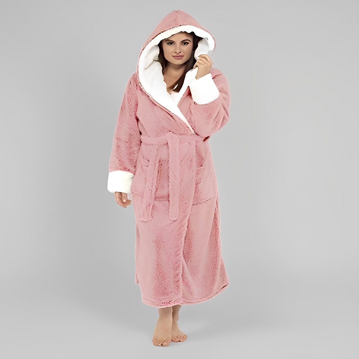 Carleta - Peignoir à capuche confortable et chic