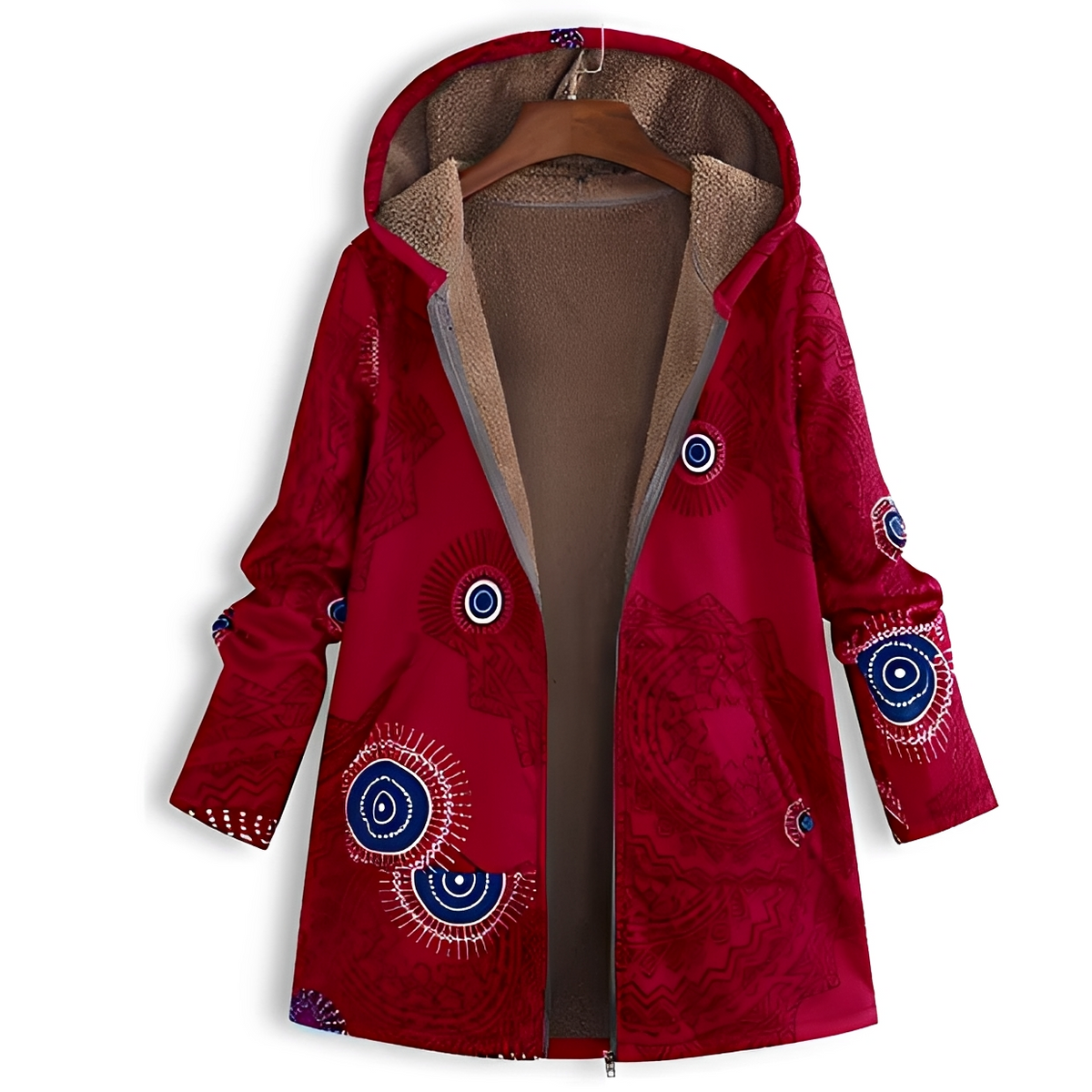 Olyvia - Veste à capuche rétro et confortable