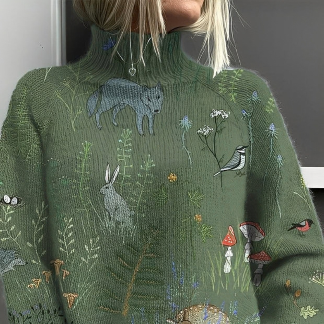 Amy - Pull à col roulé élégant et chic