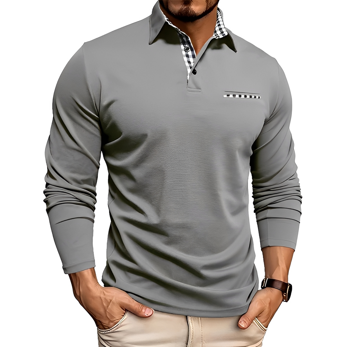 Shael - Chemise à manches longues classique et cosy