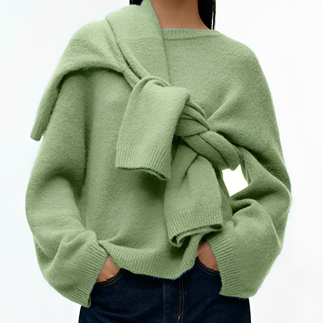 Clariza - Pull col rond confortable et chaleureux