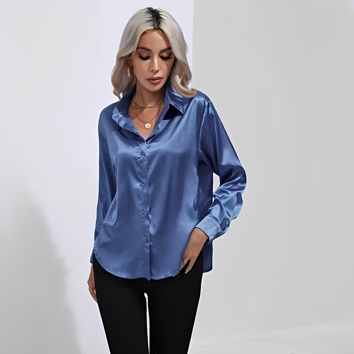 Liliane - Blouse élégante à manches longues