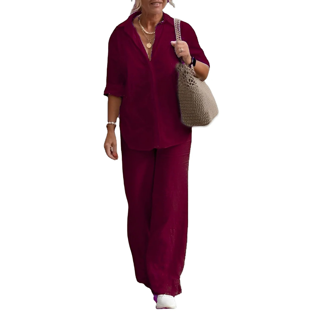 Earlyne - Ensemble de pantalon confortable