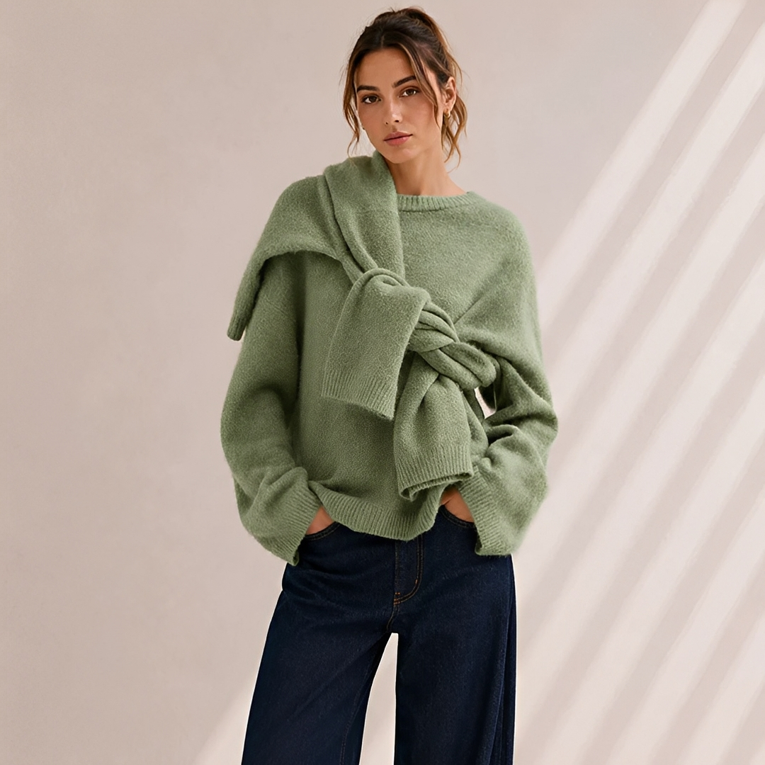 Clariza - Pull col rond confortable et chaleureux