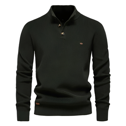 Royston - Pull relax avec zip quart pour hommes