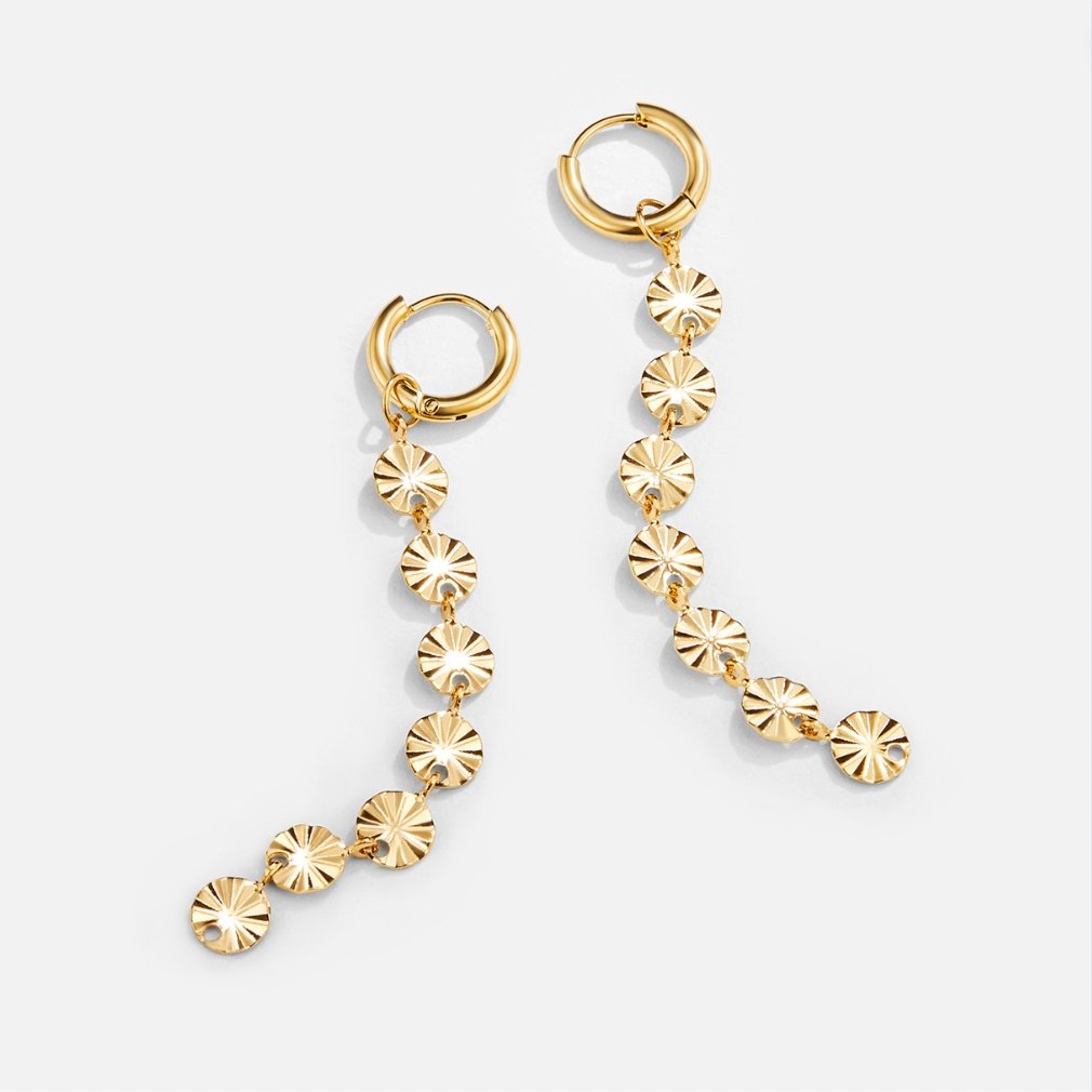 Zaya – Boucles d'oreilles Disque en Or 18K