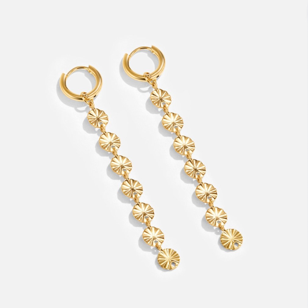 Zaya – Boucles d'oreilles Disque en Or 18K