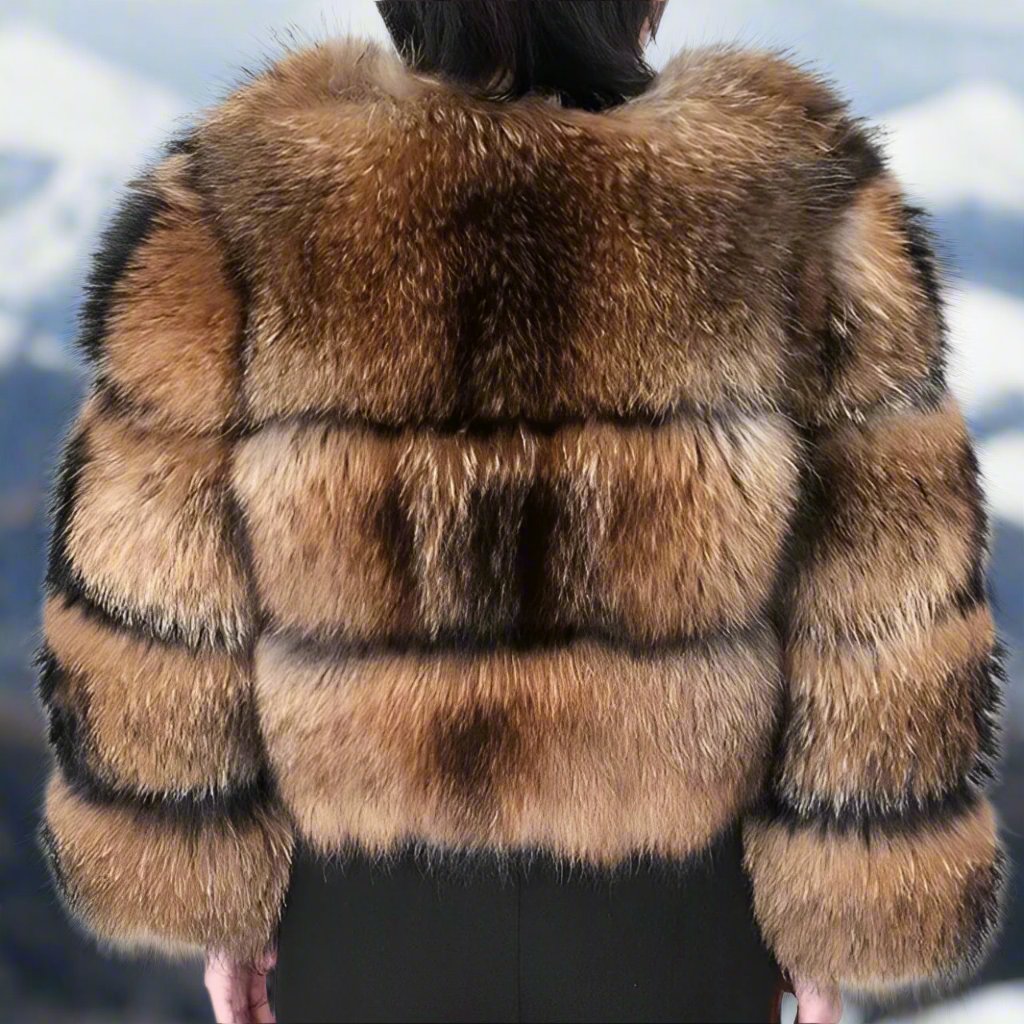 Melyssa - Manteau court en fourrure élégant