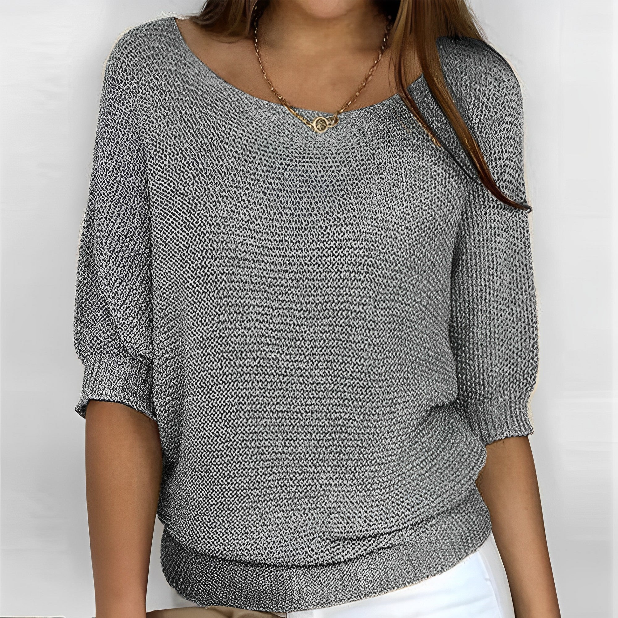 Leonie - Pull stylé à col rond