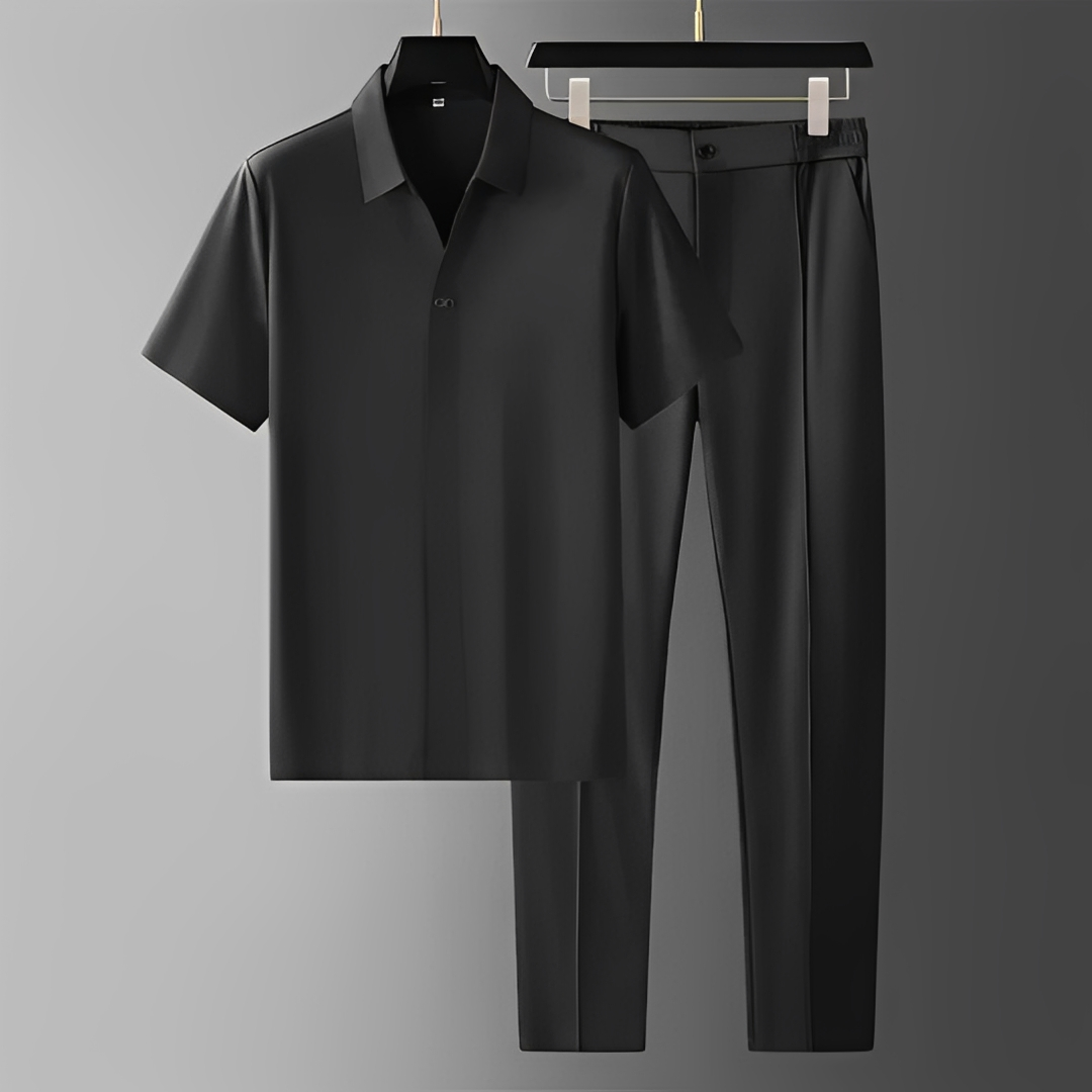Luis - Ensemble chemise et pantalon homme pour l'été