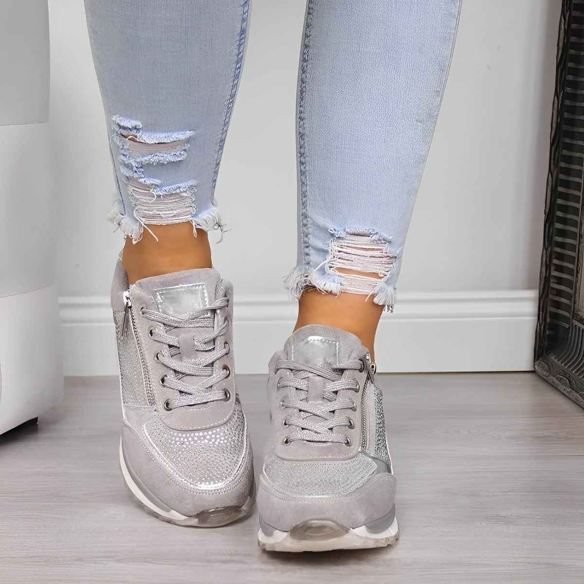 Pro Shoes - Baskets à fermeture éclair