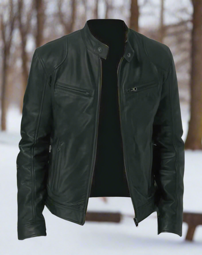 Henrik – Veste en cuir élégante pour hommes