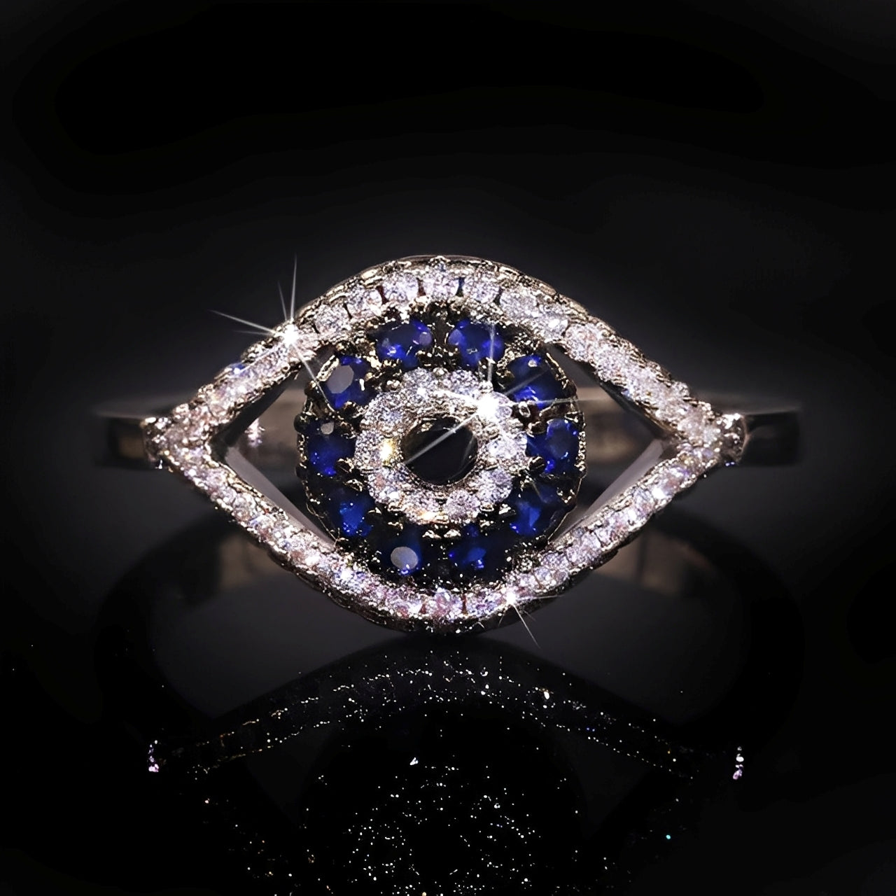 Eleni – Bague de protection œil bleu Matiasma
