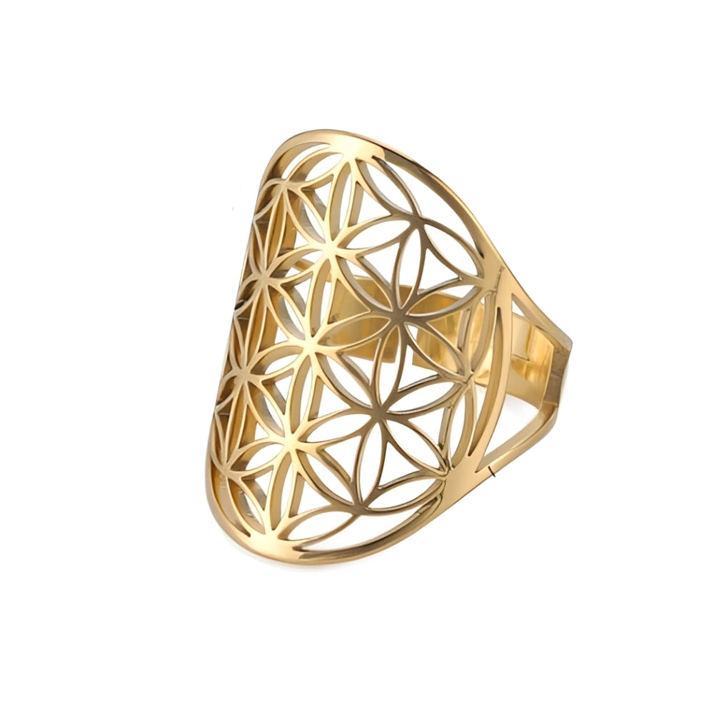Myrrha – Bague énergétique Fleur de la Vie