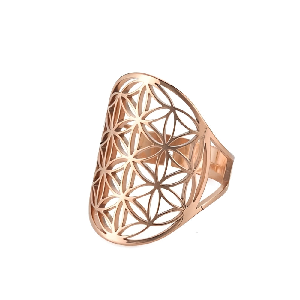 Myrrha – Bague énergétique Fleur de la Vie