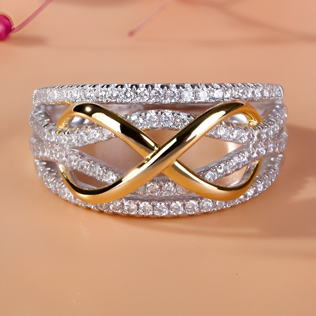 Inaya – Bague symbole de l'infini élégante pour femmes