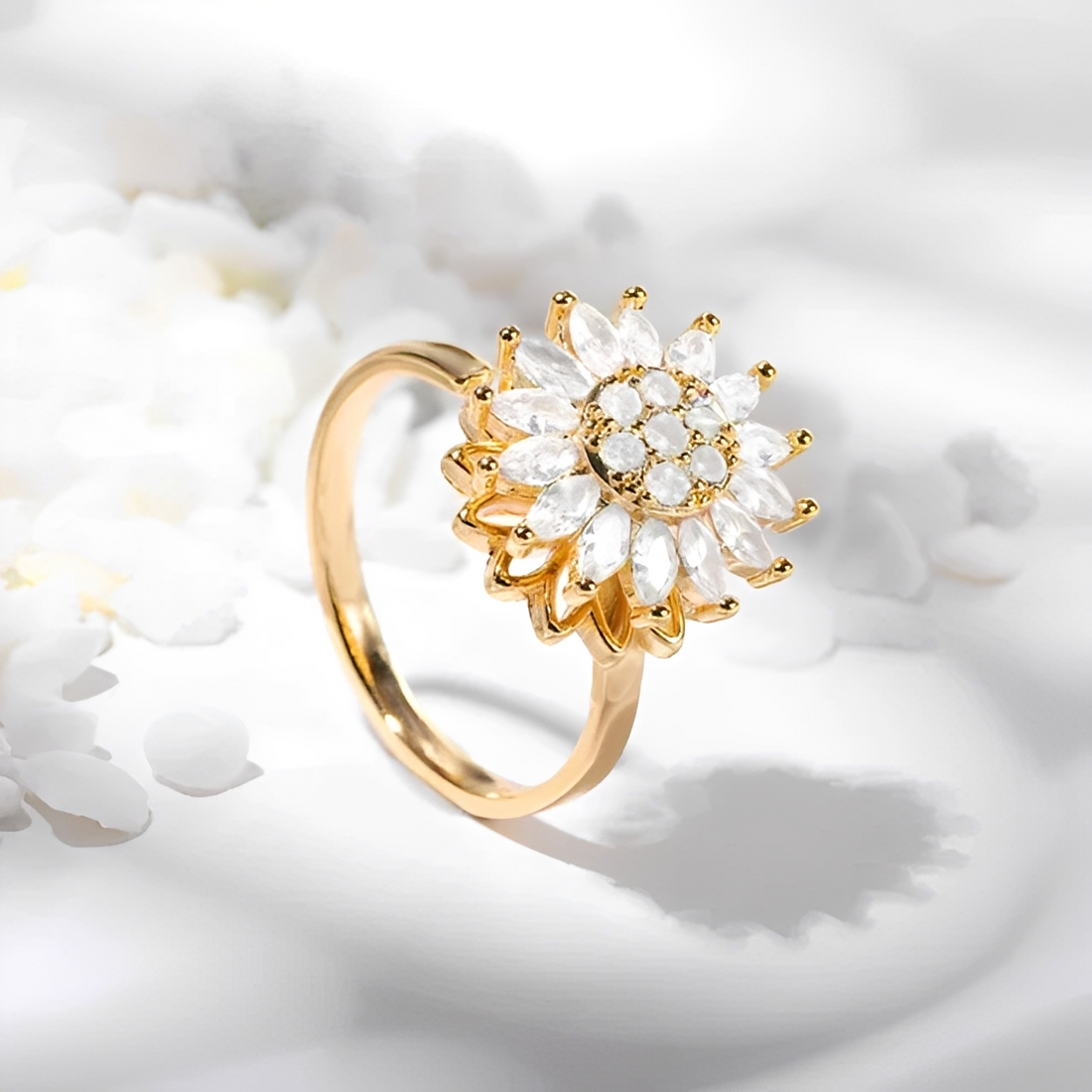 Solaya – Bague de tournesol anti-stress