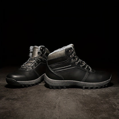 Miroslav - Bottes-d'hiver en cuir vintage - Pour homme stylé