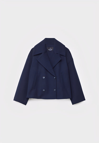 Claire – Veste Courte Double Boutonnage Élégante