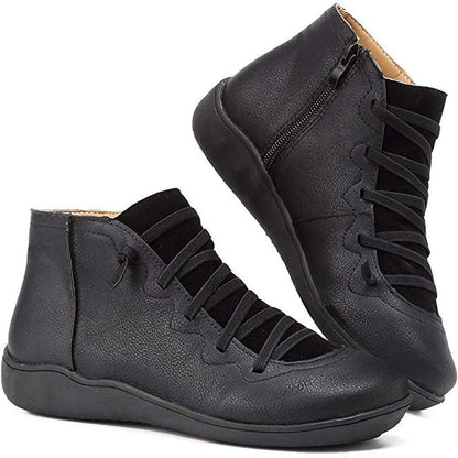 Afra – Bottines à lacets vintage