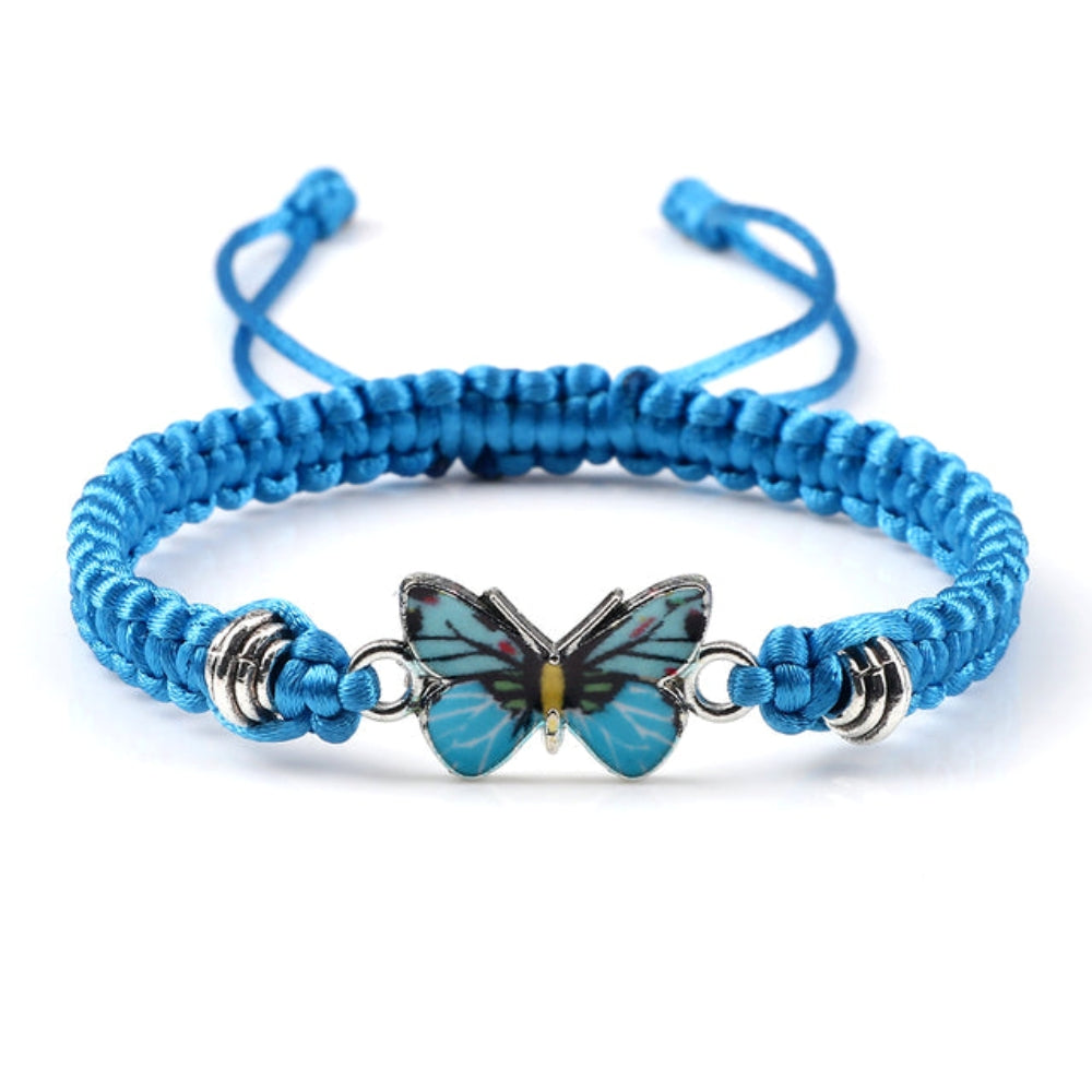 Elvina – Bracelet papillon bleu