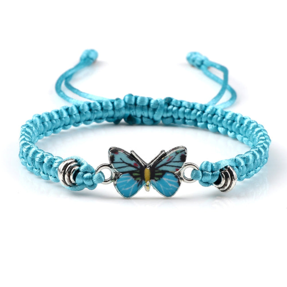 Elvina – Bracelet papillon bleu