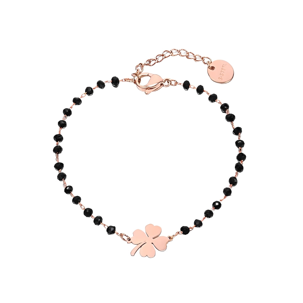 Faelya – Bracelet amulette trèfle à quatre feuilles