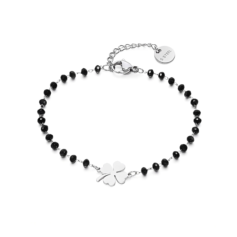 Faelya – Bracelet amulette trèfle à quatre feuilles