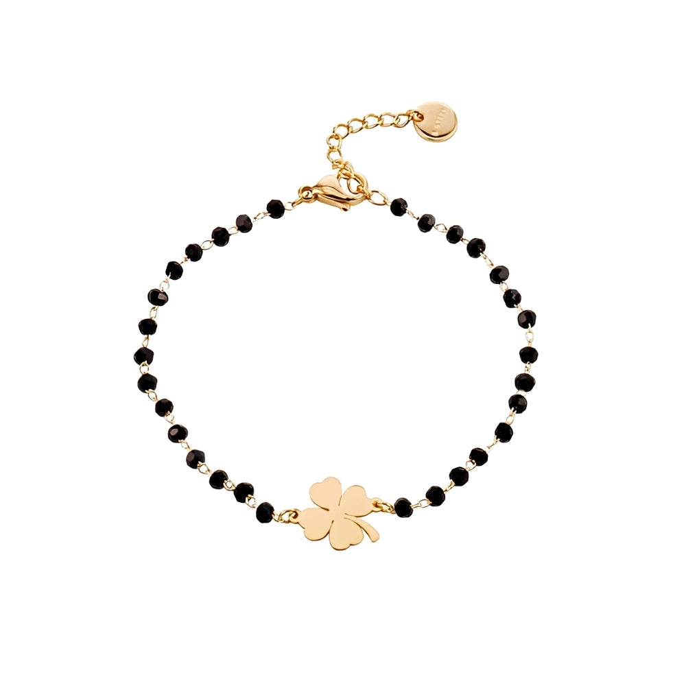 Faelya – Bracelet amulette trèfle à quatre feuilles