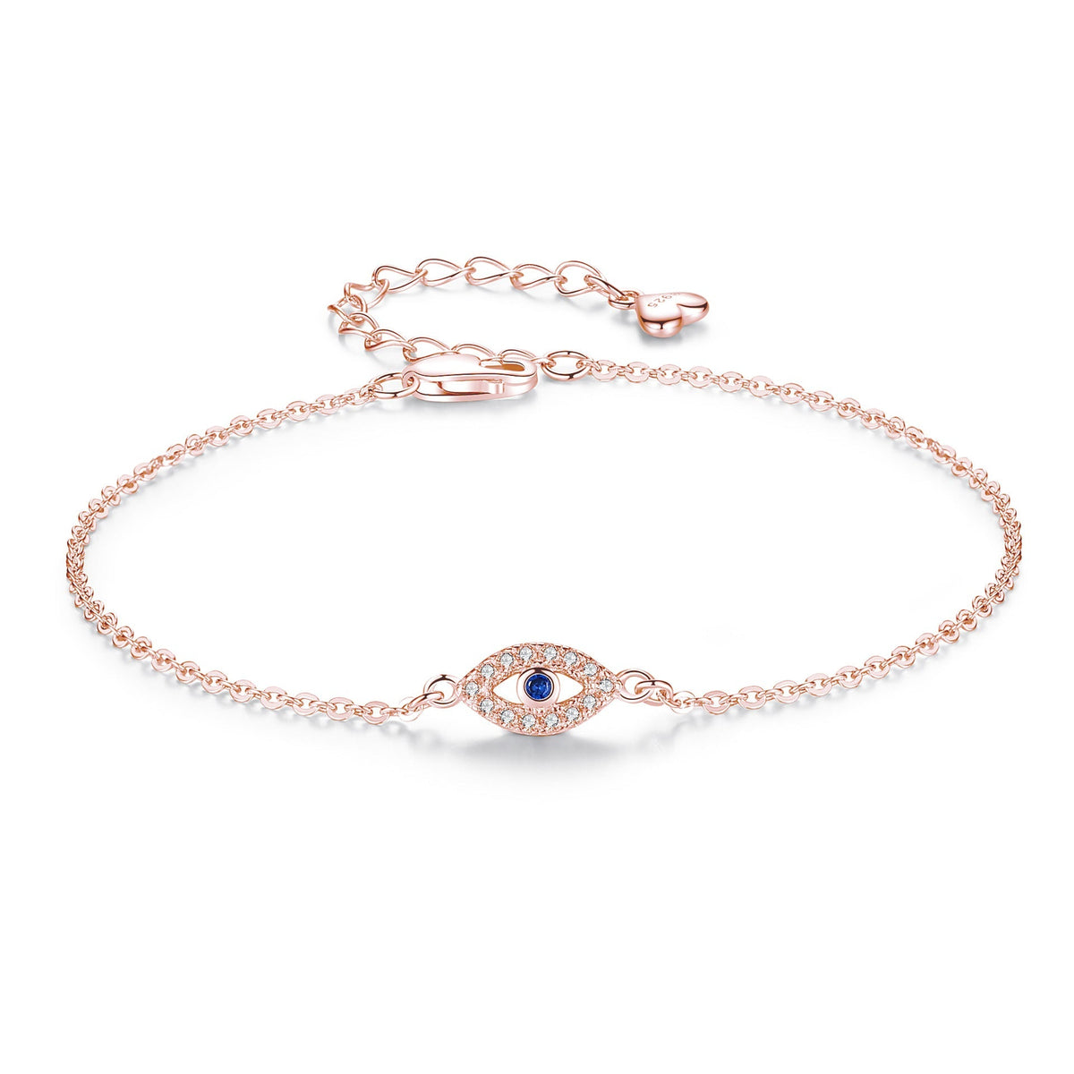Bracelet à maillons avec œil maléfique - bracelet à maillons avec pendentif œil maléfique