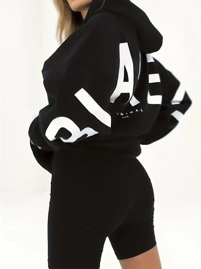 Hannah - Veste à capuche épaisse avec imprimé tendance