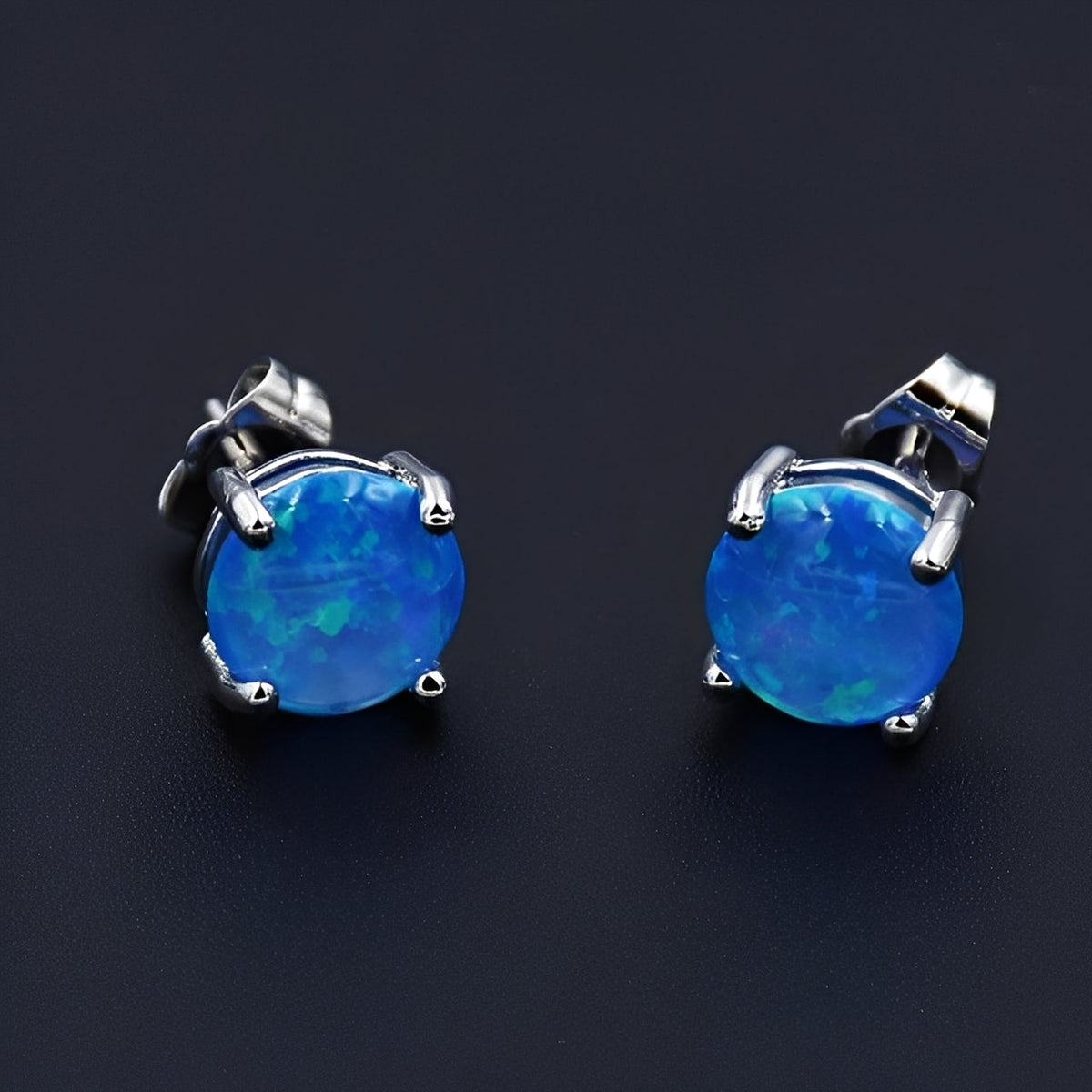 Camille – Boucles d'oreilles élégantes en opale