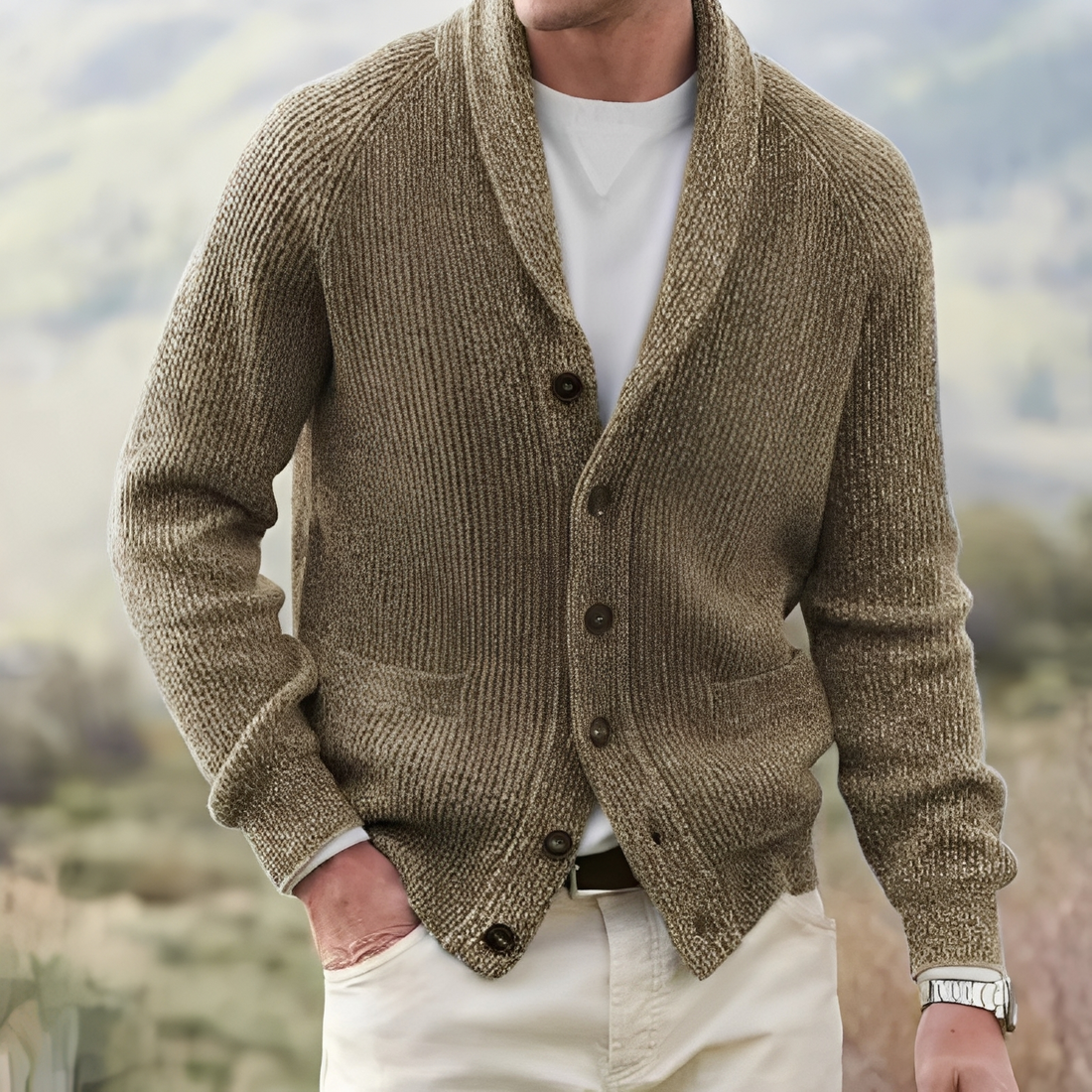 Kendrik - Cardigan homme chaud et agréable