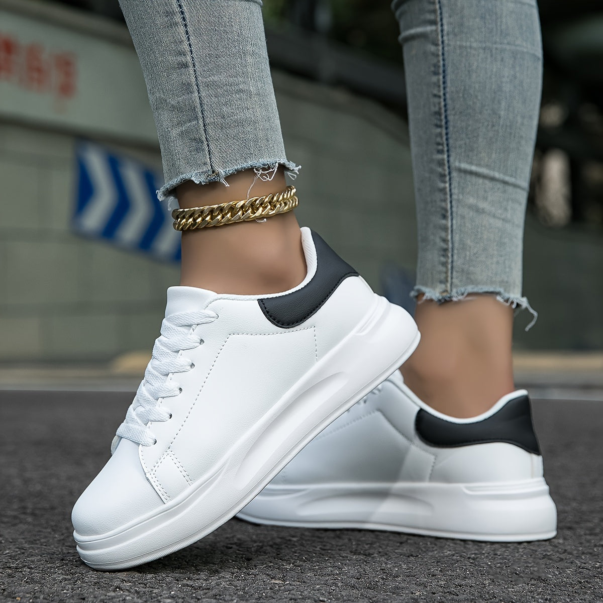 Layla - Baskets blanches pour femmes pour un style quotidien