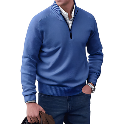 Khirvy - Half-zip stylish sweater for men
