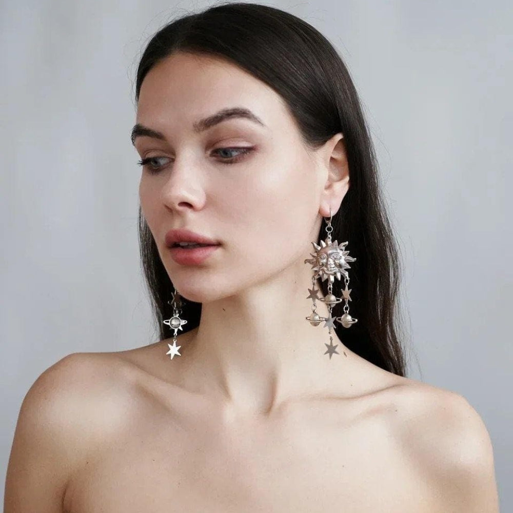 Celestials - Boucles d'oreilles soleil d'astrologie stellaire