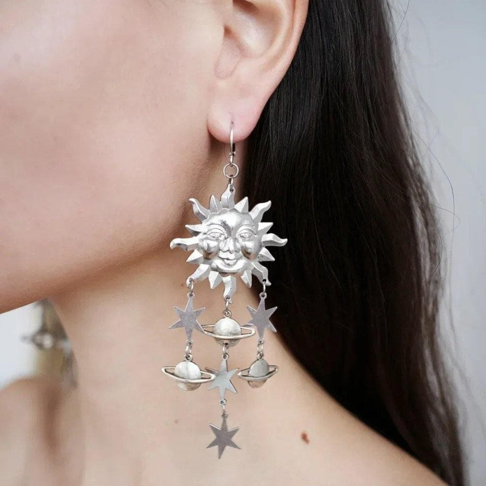 Celestials - Boucles d'oreilles soleil d'astrologie stellaire