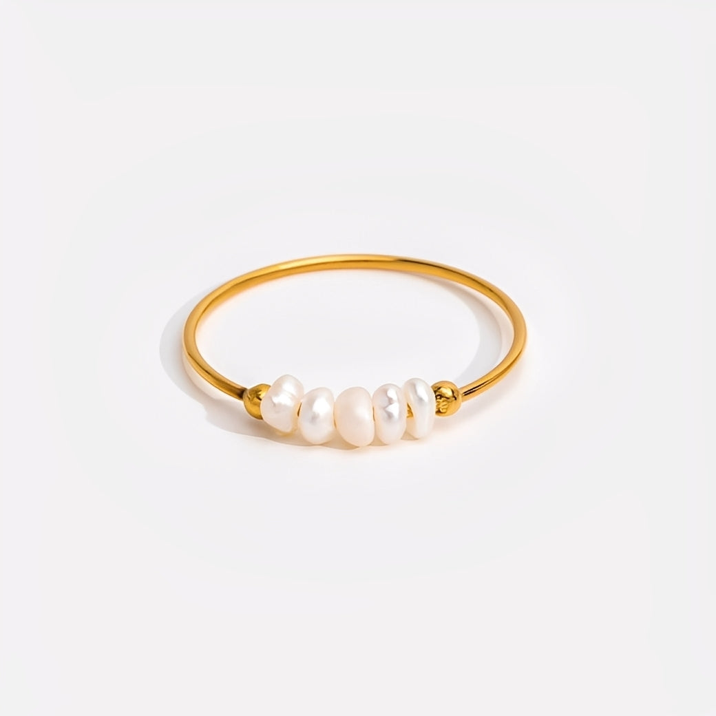 Maelia – Bague classique en perles d'eau douce