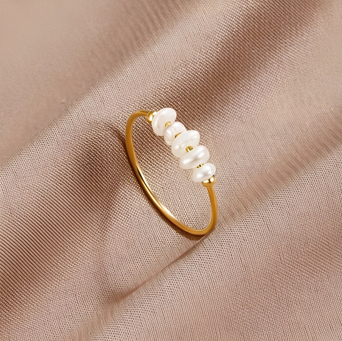 Maelia – Bague classique en perles d'eau douce