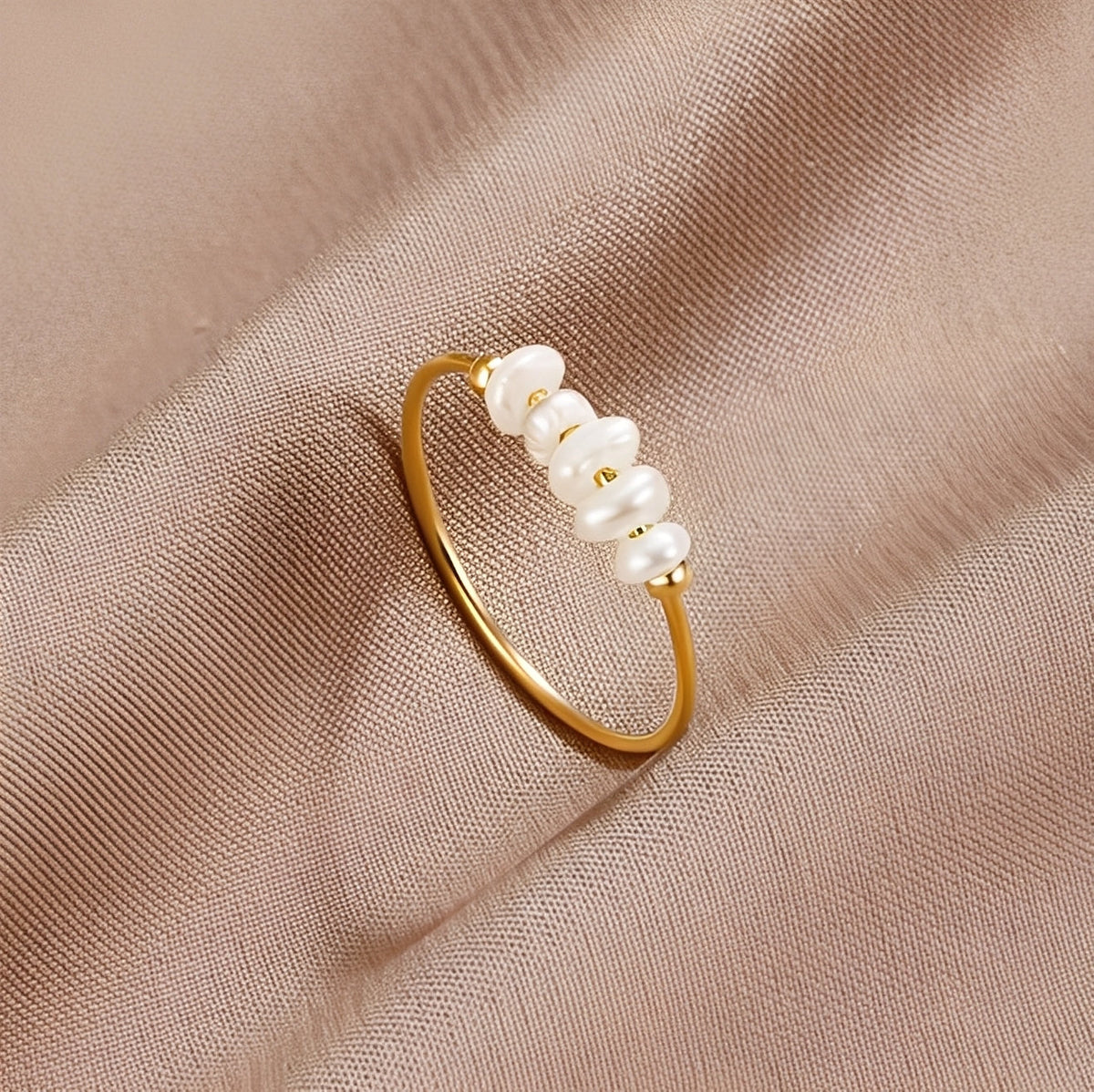 Maelia – Bague classique en perles d'eau douce