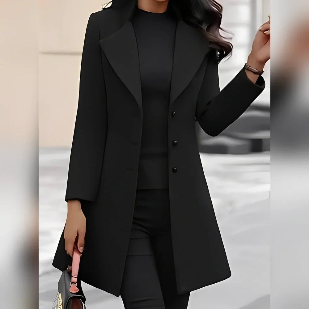 Pauline - Manteau élégant avec boutons pour femmes