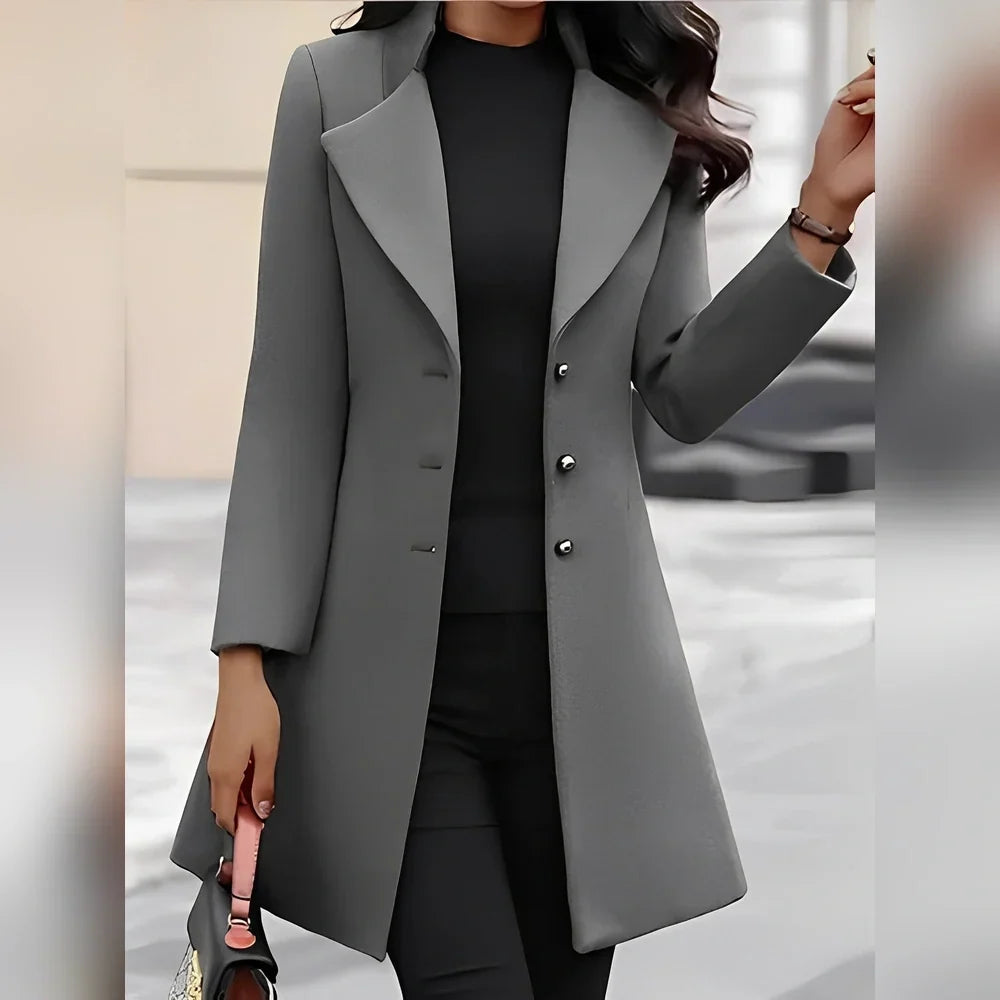 Pauline - Manteau élégant avec boutons pour femmes