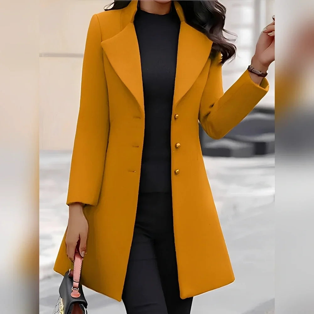 Pauline - Manteau élégant avec boutons pour femmes